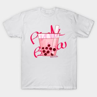 PINK Boba Milk Tea T-Shirt